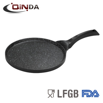 Die cast aluminum marble coating round fry pan without lid